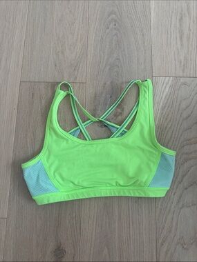 Ivivva Neon Lime Strappy Sports Bra